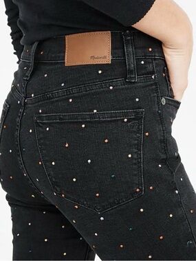 Madewell Metallic Dot Edition 10” High Rise Skinny Jean